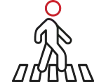 practice pedestrian icon