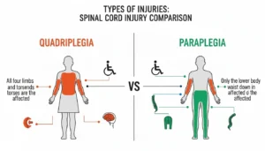 Type of spinal cord injurys