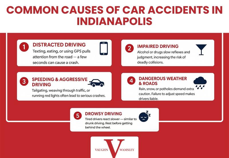 Common Causes of Car Accidents in Indianapolis (1) Common Causes of Car Accidents in Indianapolis