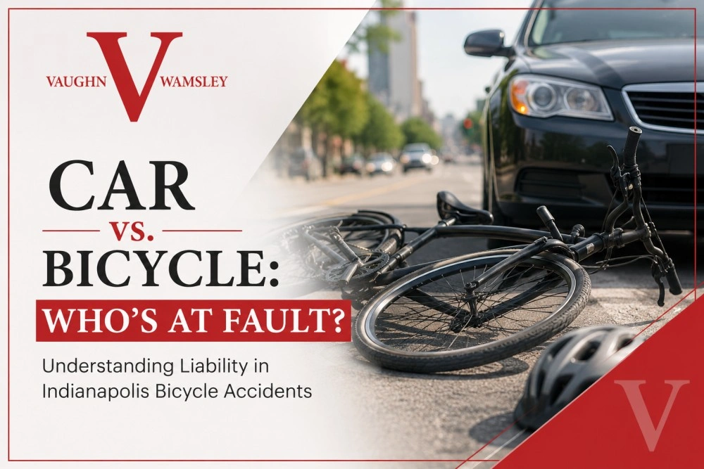 car vs bicycle accident in Indianapolis